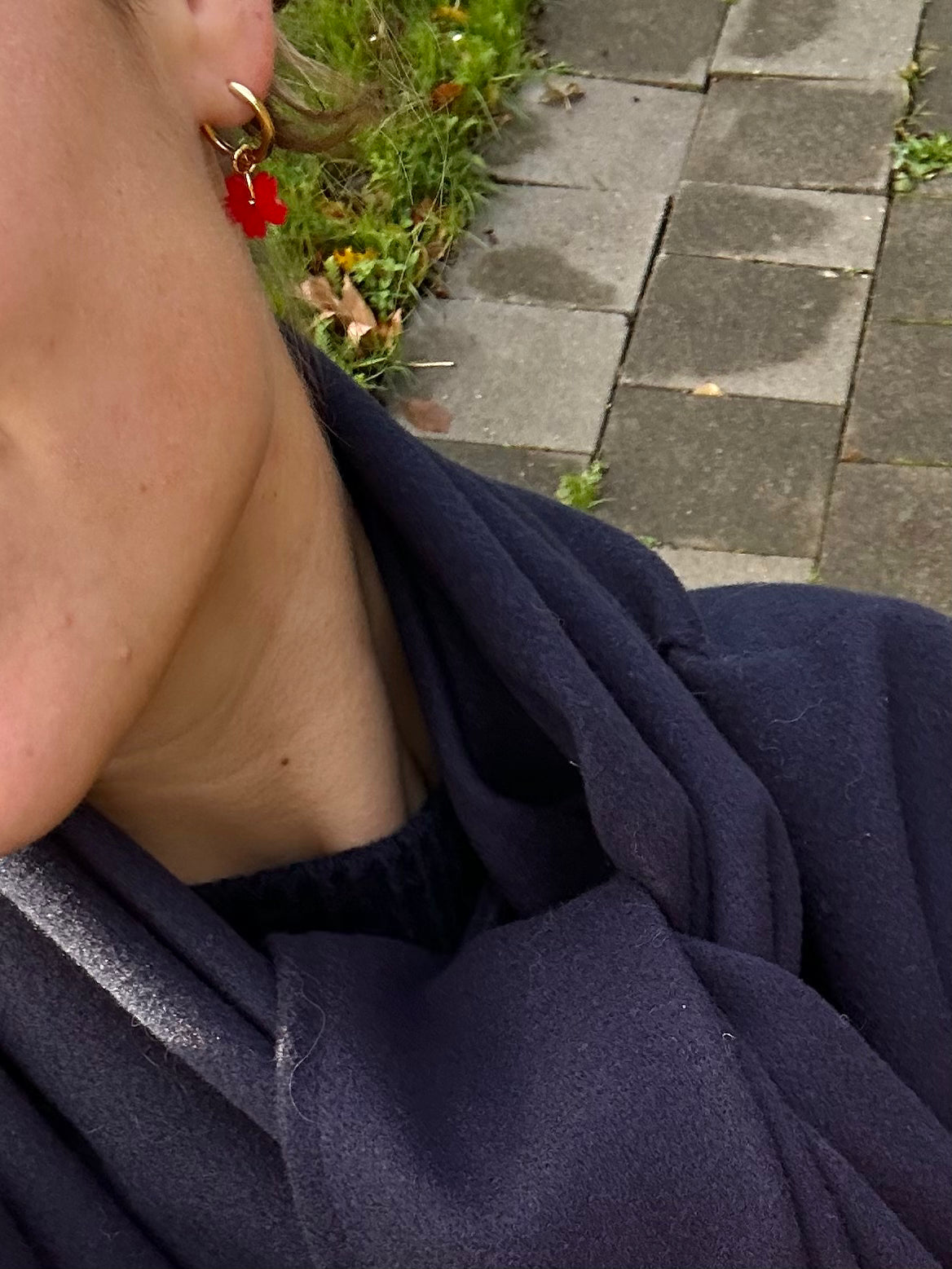 Lai earring red