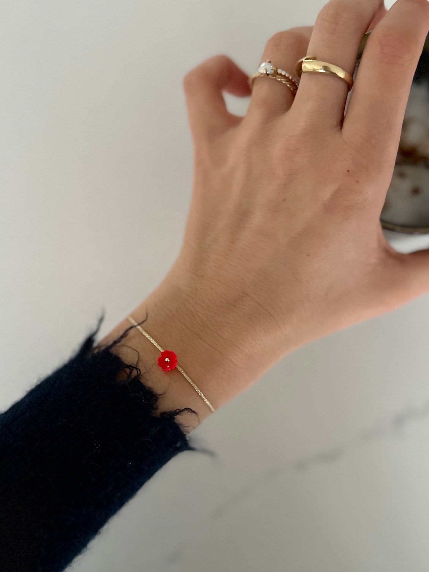 Rosa bracelet (red)