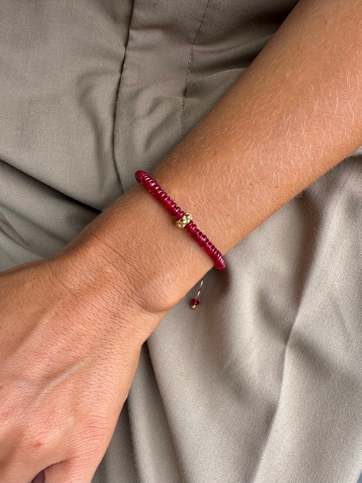 Burgundy bracelet