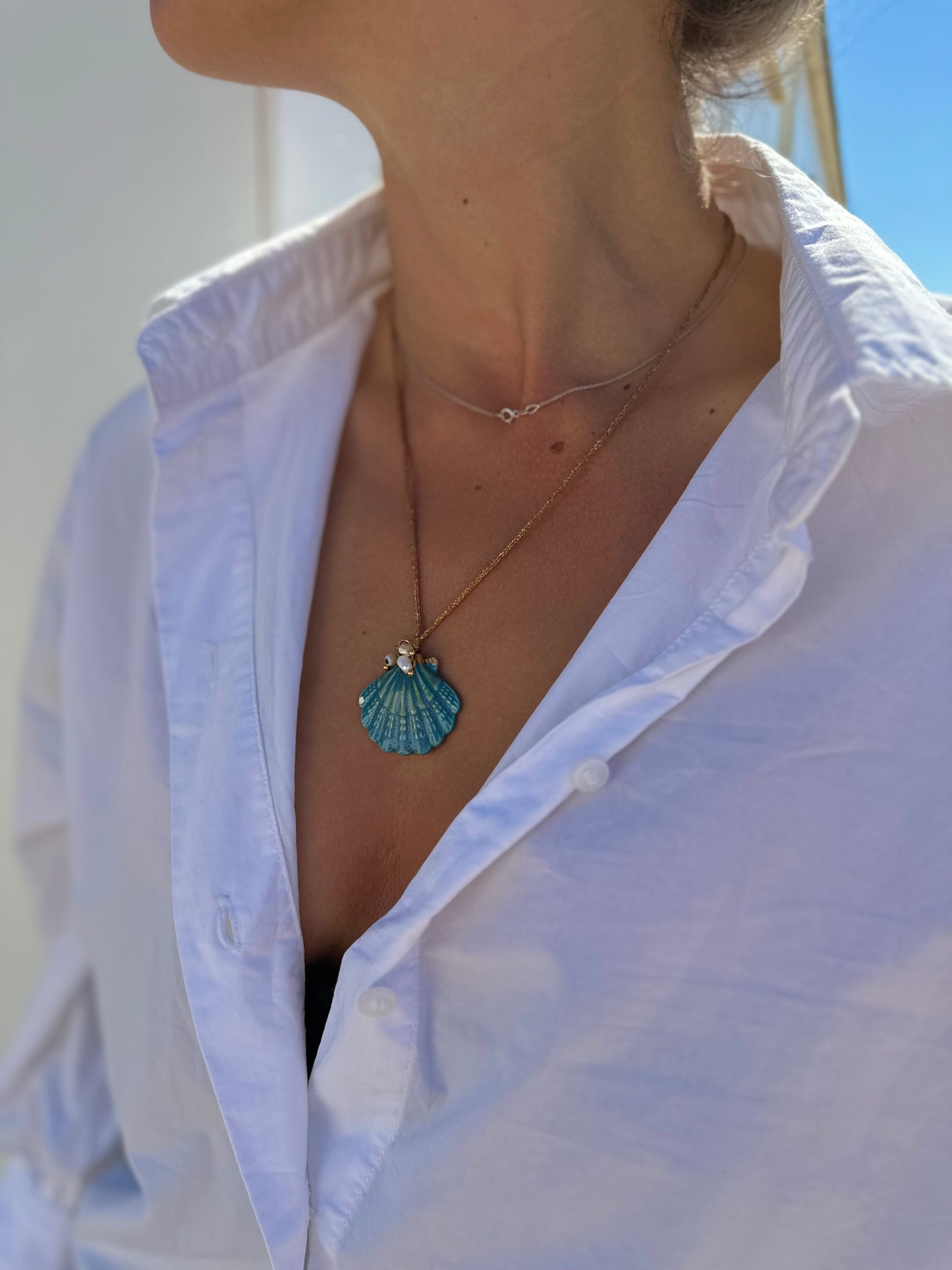 Coco necklace (blue)