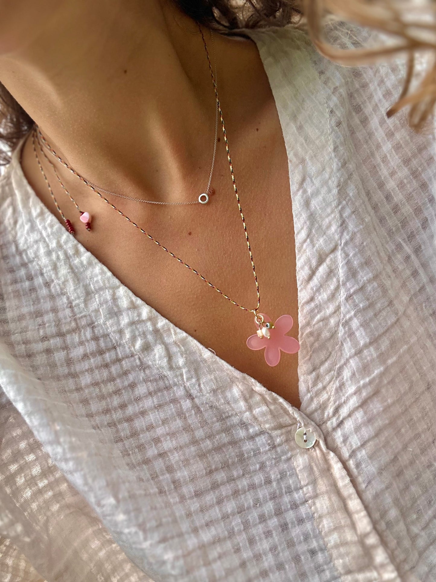 Cece necklace rose