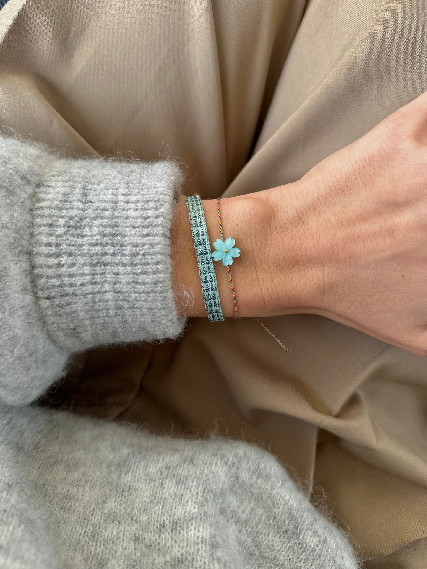 Luca bracelet (light blue)