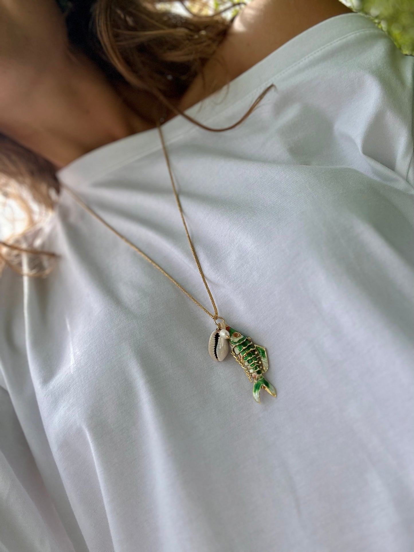 Doris necklace (green)