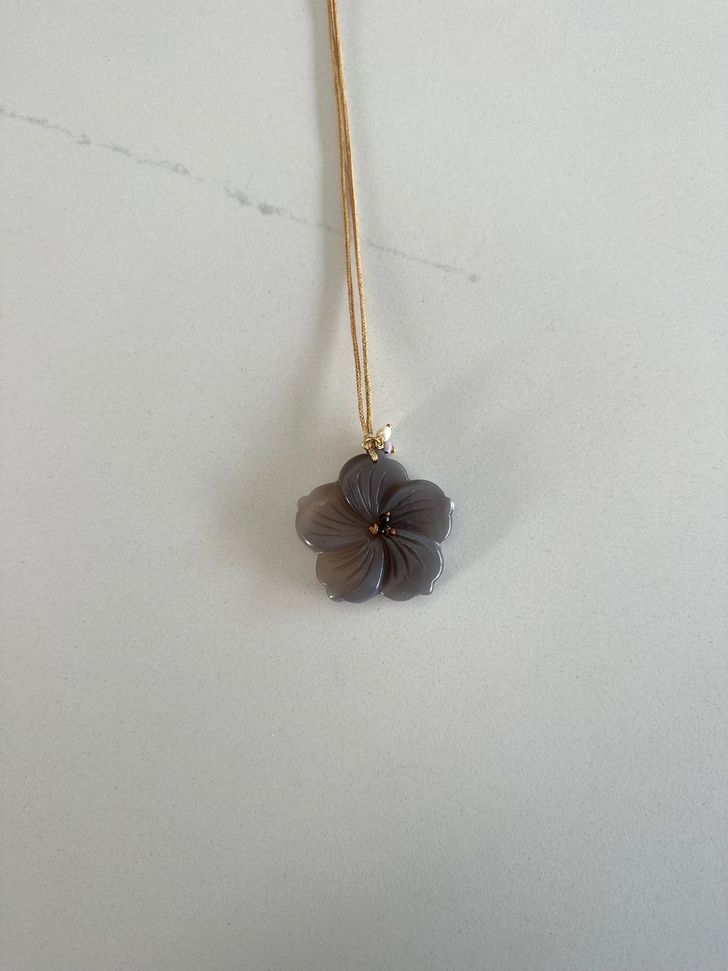 Josie necklace (grey)