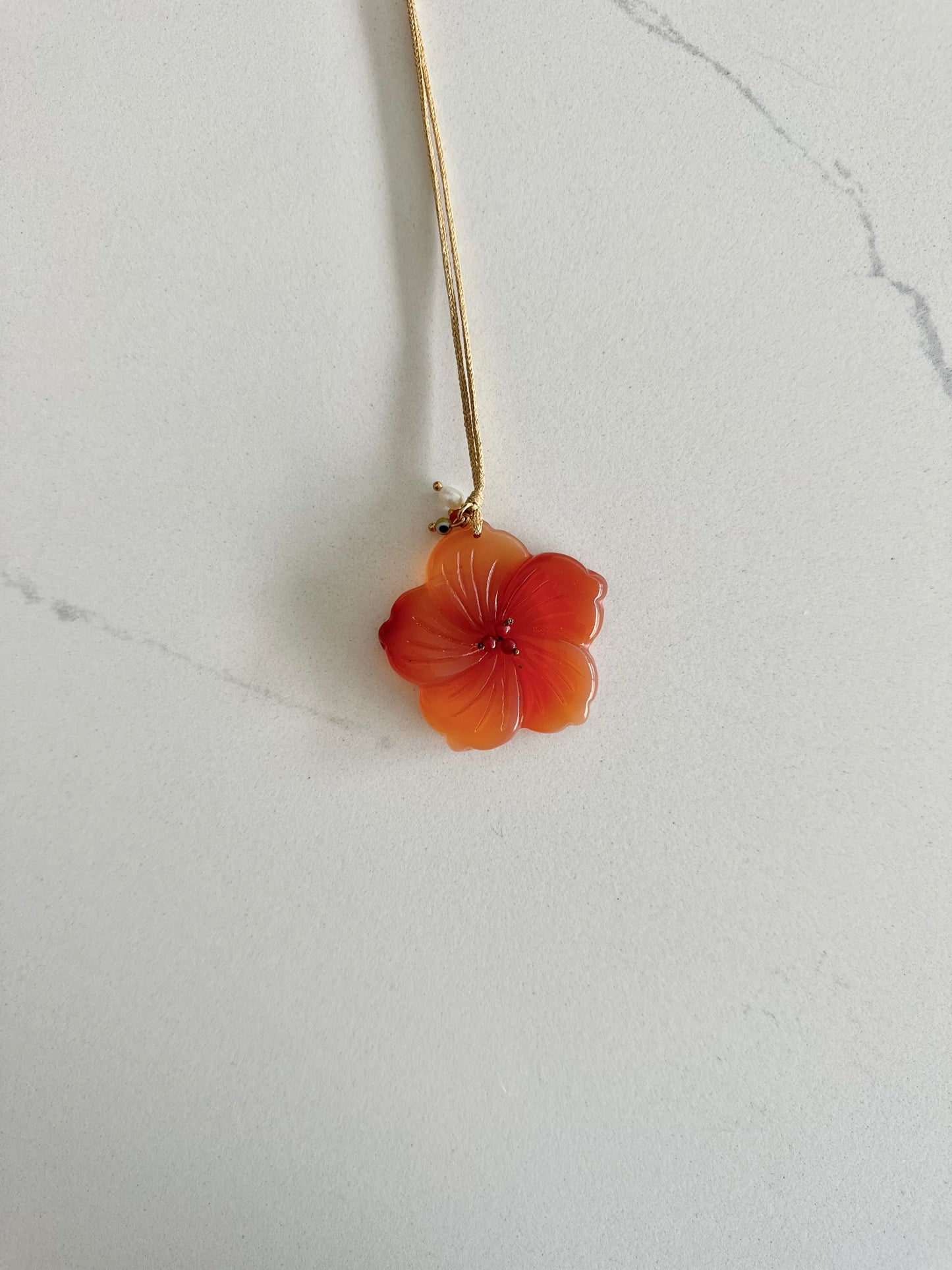 Josie necklace (orange)