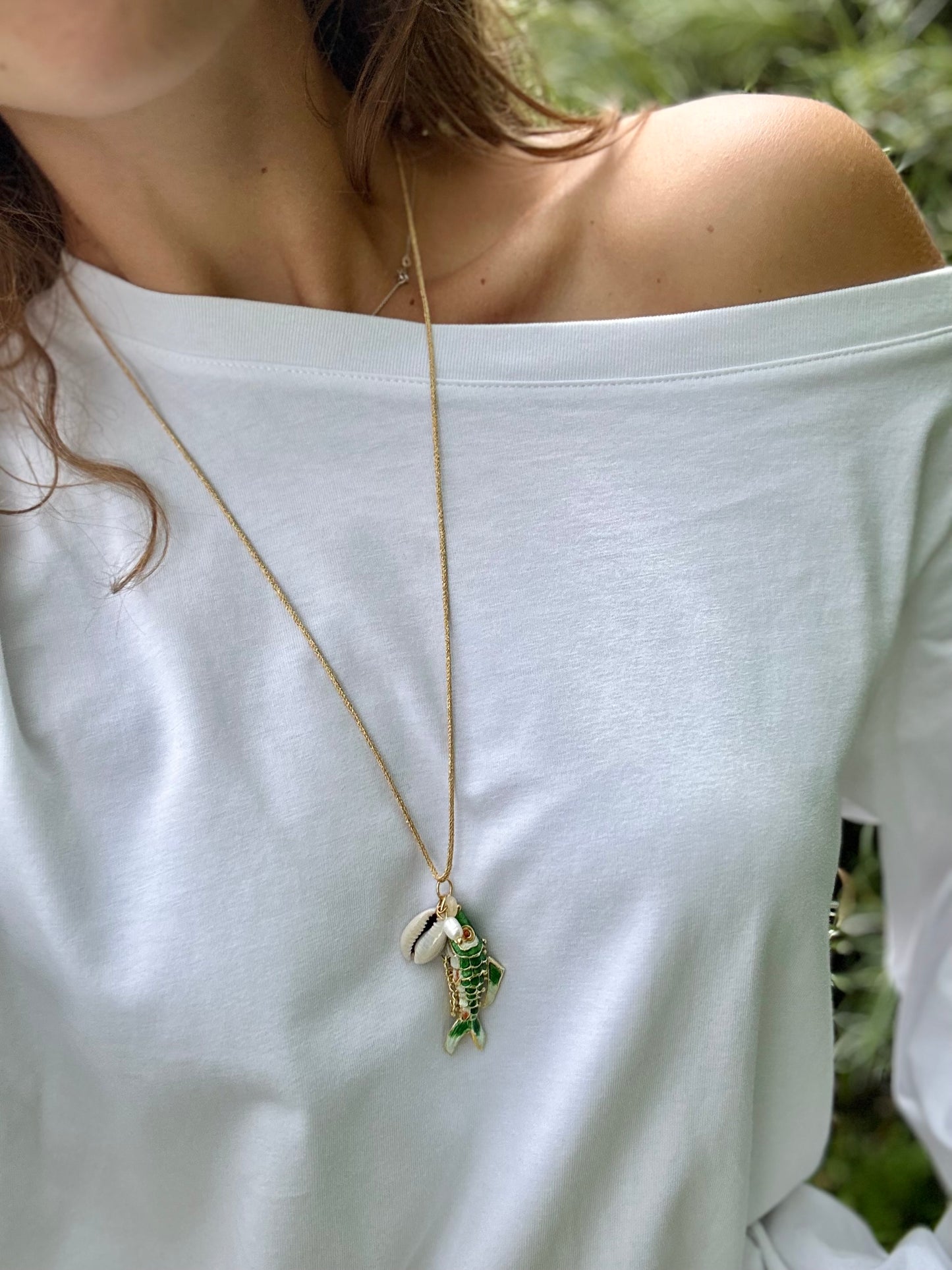 Doris necklace (green)